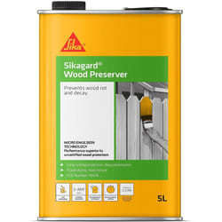 Sikagard SKGDWPCL5 Wood Preserver - Prevents Wood Rot and Decay, Clear, 5 Litre