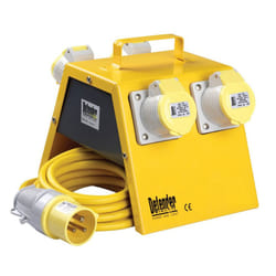 Defender Distribution Unit / Splitter Box 4-Way 16a/32a 110v E13108