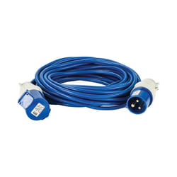 Extension Lead Blue 1.5mm2 16A 14m 230V E85211