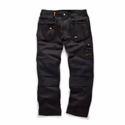 Scruffs Worker Plus Trouser Leg, Black, 34S (Manufacturer size: 44)
