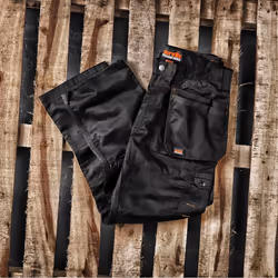 Mens Safety & Workwear Worker Plus Trouser - 36S, Black