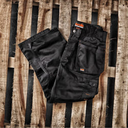 Mens Safety & Workwear Worker Plus Trouser - 36S, Black