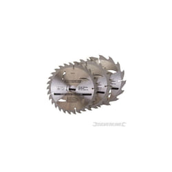 Silverline Tct Circular Saw Blades 16, 24, 30t 3pk 150 x 20 - 16, 12.75mm Rings -  circular saw blades tct 16 24 silverline x 150 30t 20 1275mm 292712