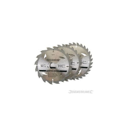 Silverline Tct Circular Saw Blades 16, 24, 30t 3pk 160 x 30 - 20, 16, 10mm -  16 circular saw blades tct x 160 20 30 silverline 10mm 24 3pk 30t rings