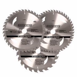 Silverline Tct Circular Saw Blades 24, 40, 48t 3pk 200 x 30 - 25, 18, 16mm - circular saw tct blades 18 25 x 16mm silverline ...