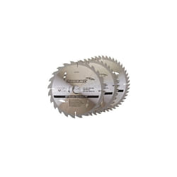 Silverline Tct Circular Saw Blades 24, 40, 48t 3pk 210 x 30 - 25, 16mm Rings -  saw circular tct blades silverline x rings 210 24 40 3pk 690459 25