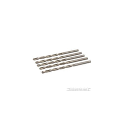 Silverline 6.5mm x 148mm Metal HSS-R Jobber Long Drill Bits Pack x5