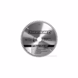 Silverline Tct Veneer Blade 80t 250 x 30 - 25, 20, 16mm Rings - 20 244964 Saw - blade tct veneer 80t rings 250 x 20 silverli ...
