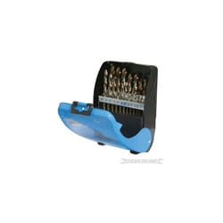 Silverline Cobalt Metal Drill Bit Set x19 (1mm-10mm)