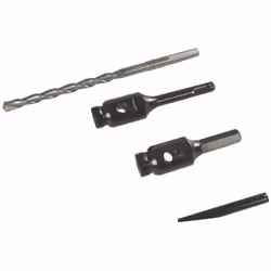 Silverline Diamond Core Drill Kit 3-core 7pce 28, 52 & 107mm - 3pce 868543 28 -  diamond core drill kit silverline 3pce 52 107mm 868543 28