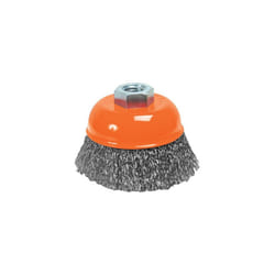 65mm Silverline Steel Crimp Cup - 721676 Brush -  steel crimp cup 65mm silverline 721676 brush