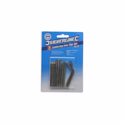 Silverline 675071 Soldering Iron Tips Set, 10-piece 40 W - Set 40 10pce - set soldering iron 40w tips silverline 10pce 67507 ...