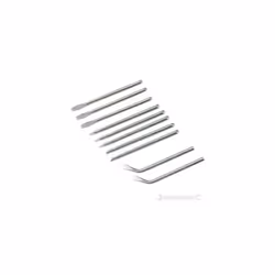15 & 25w 10 Piece Soldering Iron Tips - Set Silverline 10pce 196507 -  soldering iron tips set 25w 15 silverline 10pce 196507