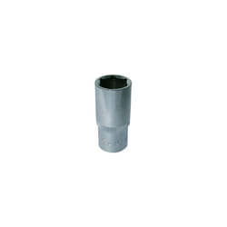 Silverline Deep Socket 1/2" Drive 6pt Metric 27mm - 12 465986 Hex Steel Diy -  deep drive 12 metric socket silverline 27mm 465986 hex steel diy tool