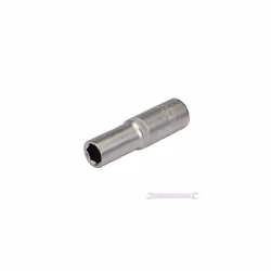 Silverline Deep Socket 1/2" Drive 6pt Metric 12mm - 12 107241 Hex Steel Diy -  12 deep drive metric socket silverline 12mm 10 ...