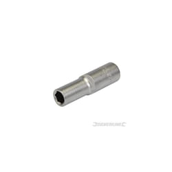 Silverline Deep Socket 1/2" Drive 6pt Metric 12mm - 12 107241 Hex Steel Diy -  12 deep drive metric socket silverline 12mm 107241 hex steel diy tool