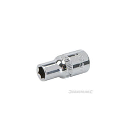 5.5mm 1/4" Drive Metric Socket - 14 Silverline 55mm 555524 Hex -  metric socket 14 drive silverline 55mm 555524 hex