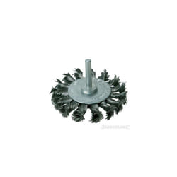 75mm Silverline Twist-knot Wheel -  wheel silverline twistknot 75mm 456933 steel rotary