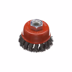 Silverline Angle Grinder 65mm Twist Knot Steel Wire Bowl Cup Brush