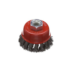 Silverline Angle Grinder 65mm Twist Knot Steel Wire Bowl Cup Brush