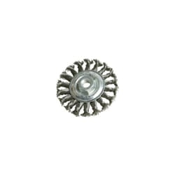 Silverline Angle Grinder 100mm Twist Knot Steel Wire Wheel Brush