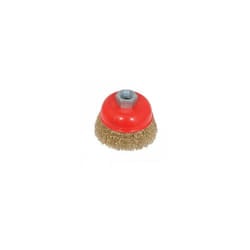 Silverline 75mm Angle Grinder Crimped Brass Wire Cup Brush