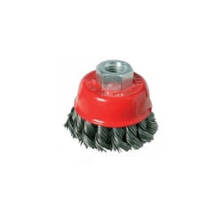 Silverline Angle Grinder 100mm Double Row Twist Knot Steel Wire Bowl Cup Brush