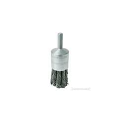 22mm Silverline End Twist Brush - Steel 580432 Wire -  brush end twist silverline 22mm steel 580432 wire