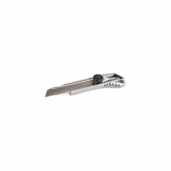 Silverline 18mm Metal Snap-off Knife 18mm - heavy quality metal 18mm trimmer snap off knife blades inc cutting carpet craft
