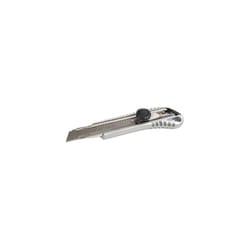 Silverline 18mm Metal Snap-off Knife 18mm -  heavy quality metal 18mm trimmer snap off knife blades inc cutting carpet craft