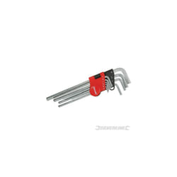 Silverline Expert Hex Key Imperial Set 10pce 1/16" - 3/8" - 38 116 589679 -  key imperial set expert hex 38 silverline 10pce 116 589679