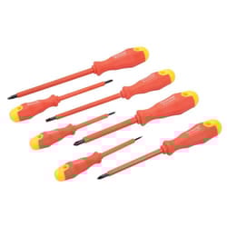 Silverline Insulated Soft-grip Screwdriver Set 7pce 7pce -  7pce set insulated screwdriver silverline softgrip 993043
