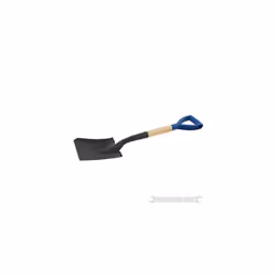 Silverline Wooden Square Head Micro Shovel 700mm - shovel silverline 700mm mini 282518 square wooden head micro