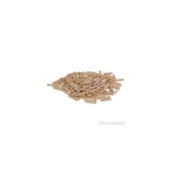 Silverline Dowel Pins 200pk 8 x 40mm -  x 8 dowel pins 40mm fluted hardwood wooden silverline 200pk dowels chamfered