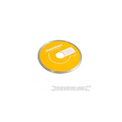 Silverline Tile Cutting Diamond Blade 115 x 22.23mm Continuous Rim - Disc -  tile cutting diamond disc 115 x blade silverline continuous rim 868730