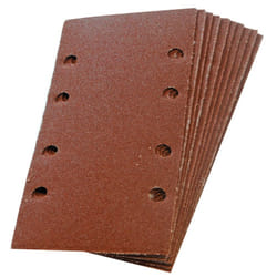Silverline Hook & Loop 1/3 Sheets Punched 10pk 240 Grit - 13 Sanding 633768 -  13 240 punched sheets hook loop grit 10pk sanding silverline 633768