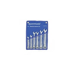 Silverline Fixed Head Ratchet Spanner Set 6pce 8 - 17mm - 63378 8 -  ratchet set spanner fixed head silverline 6pce 633788 17mm 817mm