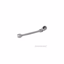 Silverline Flexible Head Ratchet Spanner 8mm - 832mm Metric Open Ring End - ratchet head spanner silverline flexible 832mm m ...