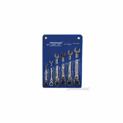 Silverline Flexible Head Ratchet Spanner Set 6pce 8 - 17mm - 277869 8 -  set ratchet spanner flexible head silverline 6pce 27 ...