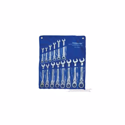 Silverline Flexible Head Ratchet Spanner Set 14pce 8 - 24mm - 399017 Piece -  ratchet spanner set head flexible silverline 8  ...