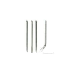 4 Piece 100w Soldering Iron Tips Set -  soldering iron tips set 100w silverline 4pce 675250