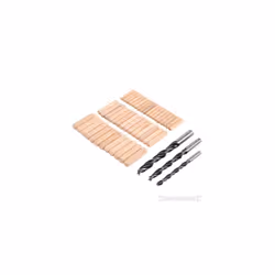 Silverline Dowel & Bit Set 47pce 6, 8 & 10mm - 6 675264 Wood Drill - dowel bit set silverline 47pce 6 8 10mm 675264 wood dri ...