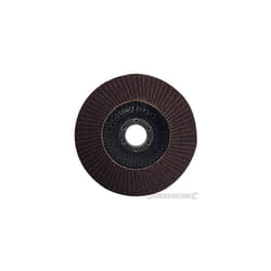 Silverline 125mm Aluminium Oxide Grinding Sanding Flap Disc (80 Grit)