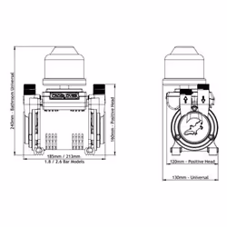 Salamander CT80B 2.6 Bar Shower Pump Twin Impeller Positive Head Regenerative