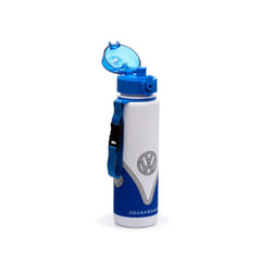 Volkswagen VW T1 Camper Bus Blue Pop Top 600ml Shatterproof Bottle