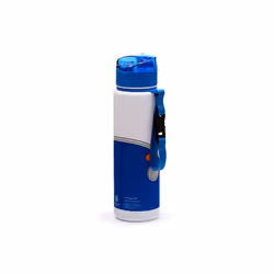 Volkswagen VW T1 Camper Bus Blue Pop Top 600ml Shatterproof Bottle
