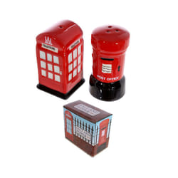 Novelty Ceramic Telephone and Letterbox Salt and Pepper Set