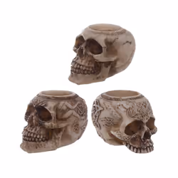 Celtic Skull Head Tea Light Holder