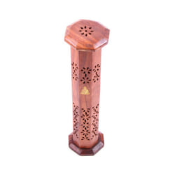 Decorative Sheesham Wood Incense Tower