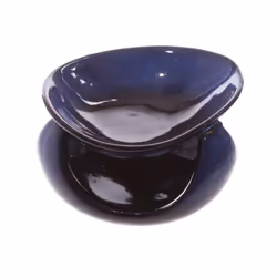 Abstract Design Squat Mottled Glaze Ceramic Oil Burner